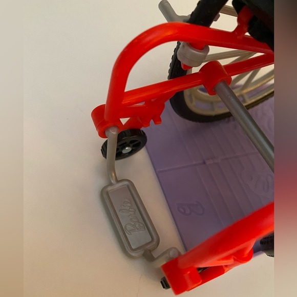 Barbie Doll Red + Green Wheelchair and Purple Ramp For 11” Dolls- See Pi… - Picture 5 of 15